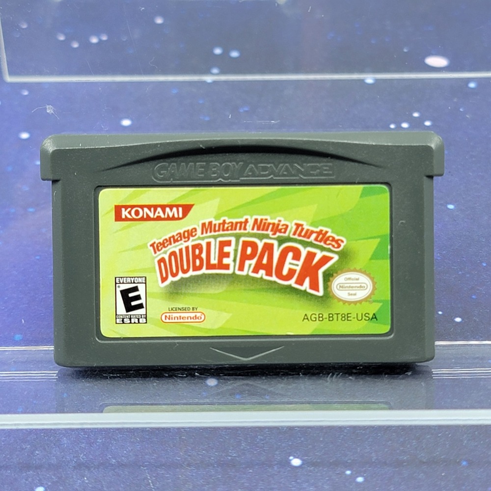 Konami TMNT Double Pack Game Boy Advance GBA AGB-BT8E-USA Authentic Cartridge